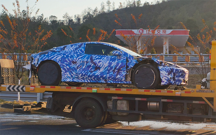 性能比肩保时捷911，比亚迪腾势全新双门跑车谍照曝光