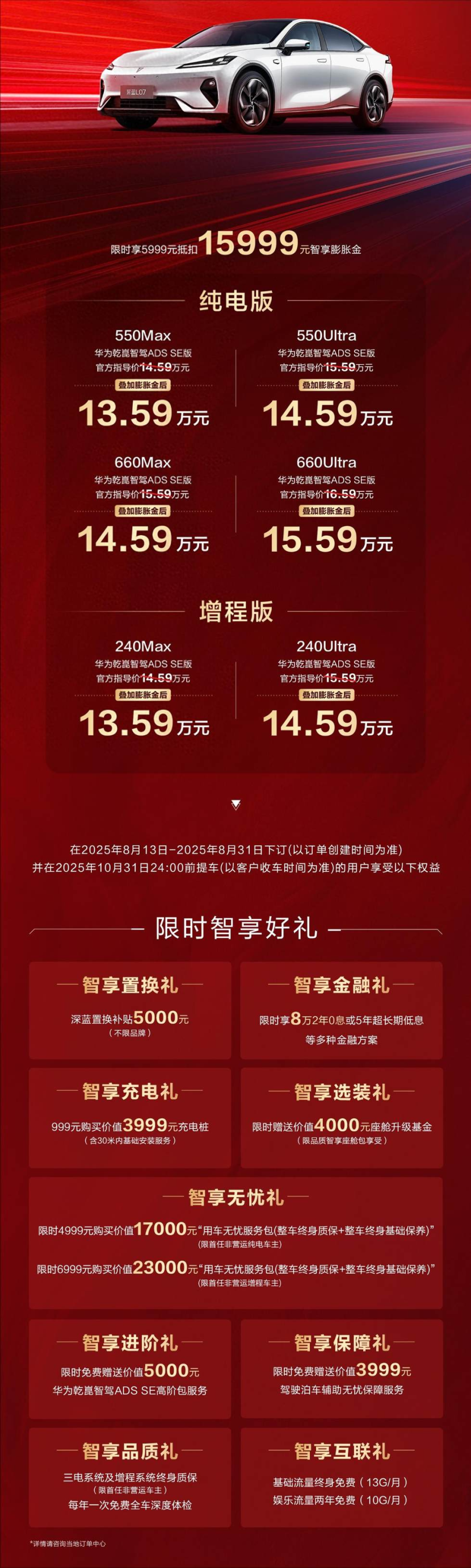 2026款深蓝L07正式上市 售价13.59-15.59万